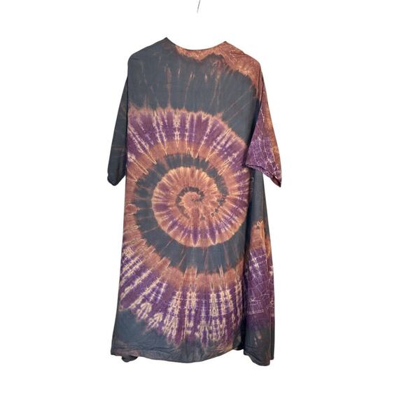 Kathmandu Imports Women Boho Spiral Tie Dye Cardigan Kimono Wrap Size L Gray NWT - Picture 5 of 8
